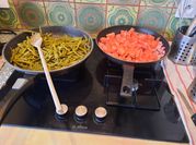 Une photo de haricots lardons