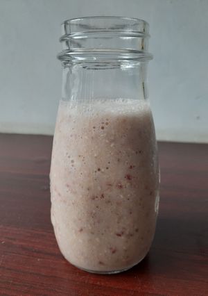 Hình của món Sinh tố chuối yến mạch.
