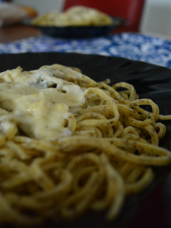 Foto principal de Tallarines de trufa con salsa de queso roquefort