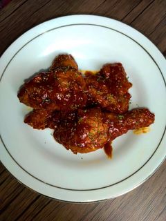 Foto resep Korean chicken spicy simple