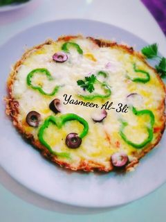 صورة لوصفة بيتزا البيض 🌸