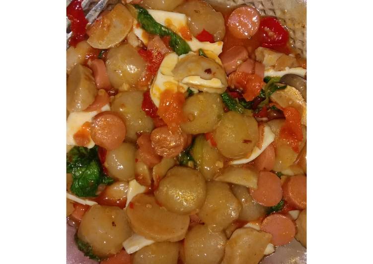 Simple Way to Prepare Favorite Cilok Saus Pedas Dijaminnn enaaakkkk
