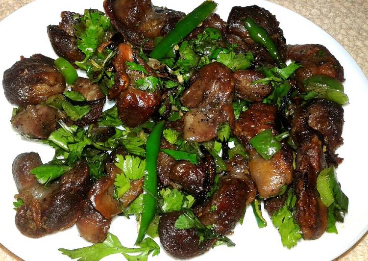 Easiest Way to Make Homemade Hot pan fried gizzard