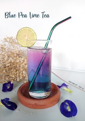 Foto resep Blue Pea Lime Tea