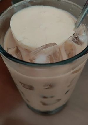 Hình của món Trà sữa gạo rang.
