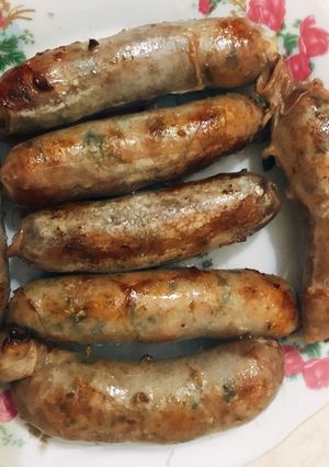 Hình của món Dồi sụn nướng.