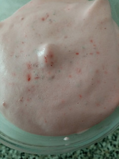 Una foto de Mousse de fresas
