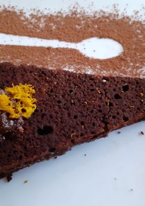 Una foto de Pastel de chocolate