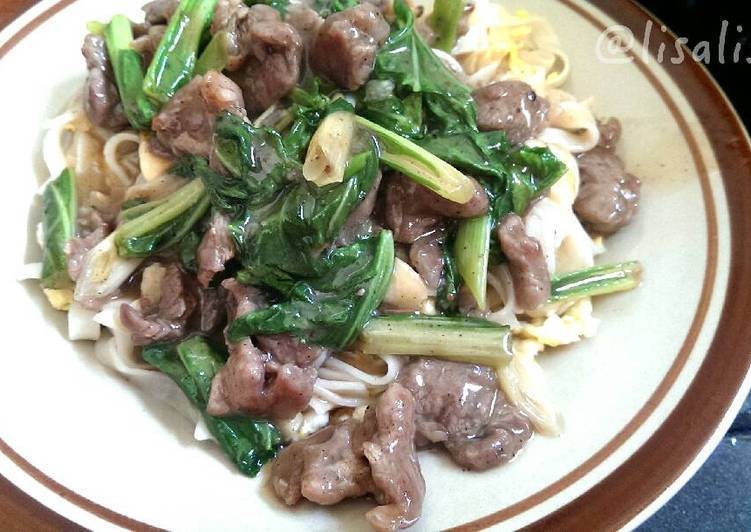 Resep Kwetiauw Sapi Siram ala Resto Chinese Food - Enak Sehat Halal Yang Enak Banget