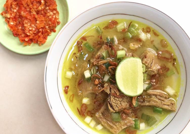 Resep Soto Daging, Sempurna