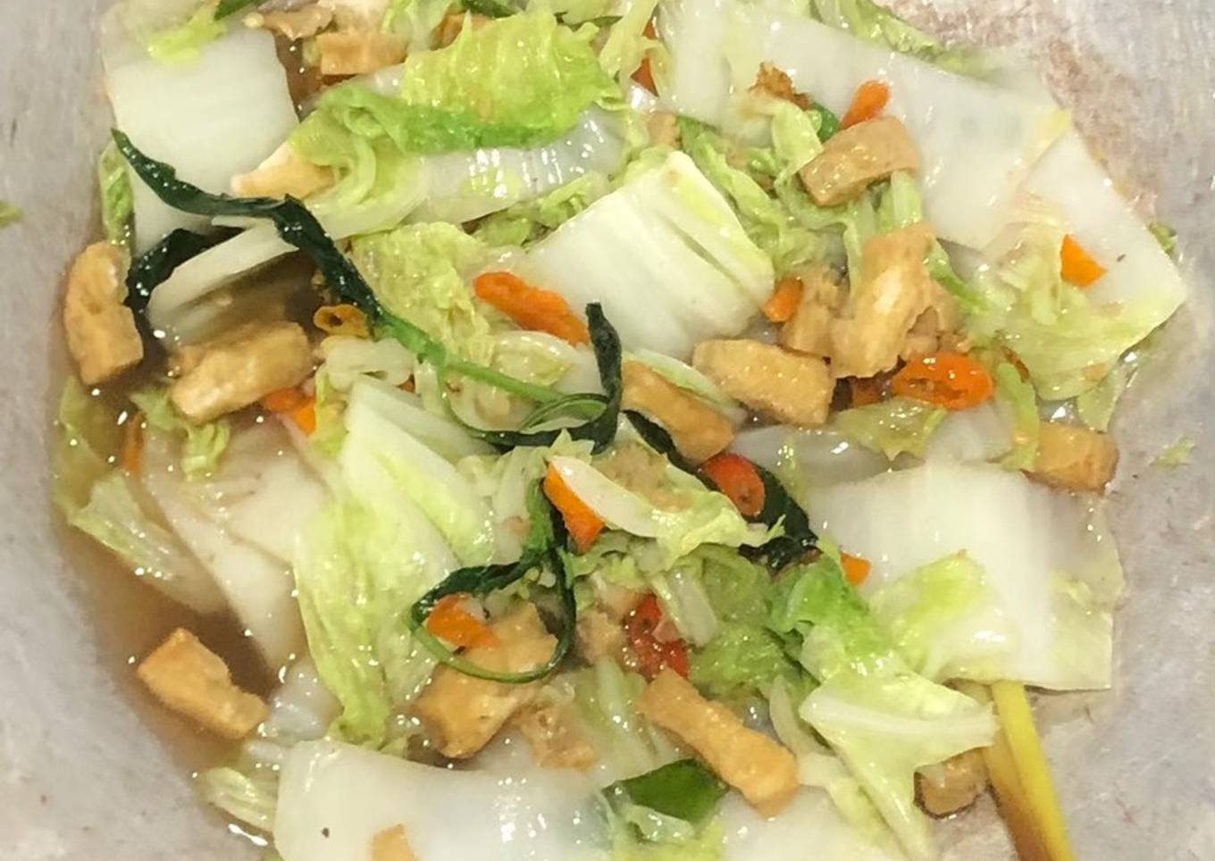 Tumis Sawi putih Tahu