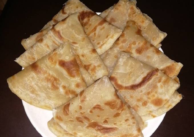 Soft coconut layered chapati Recipe by Myke Sylvia - Cookpad