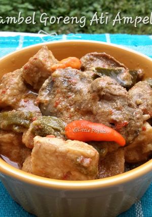 Foto resep Sambal Goreng Ati Ampela + Tempe