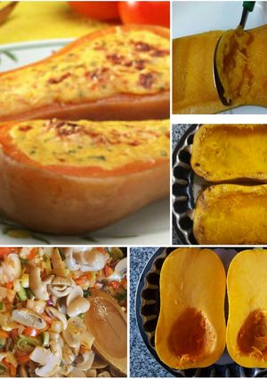 Una foto de Calabaza rellena