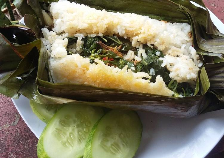 Nasi bakar ikan tongkol rica rica