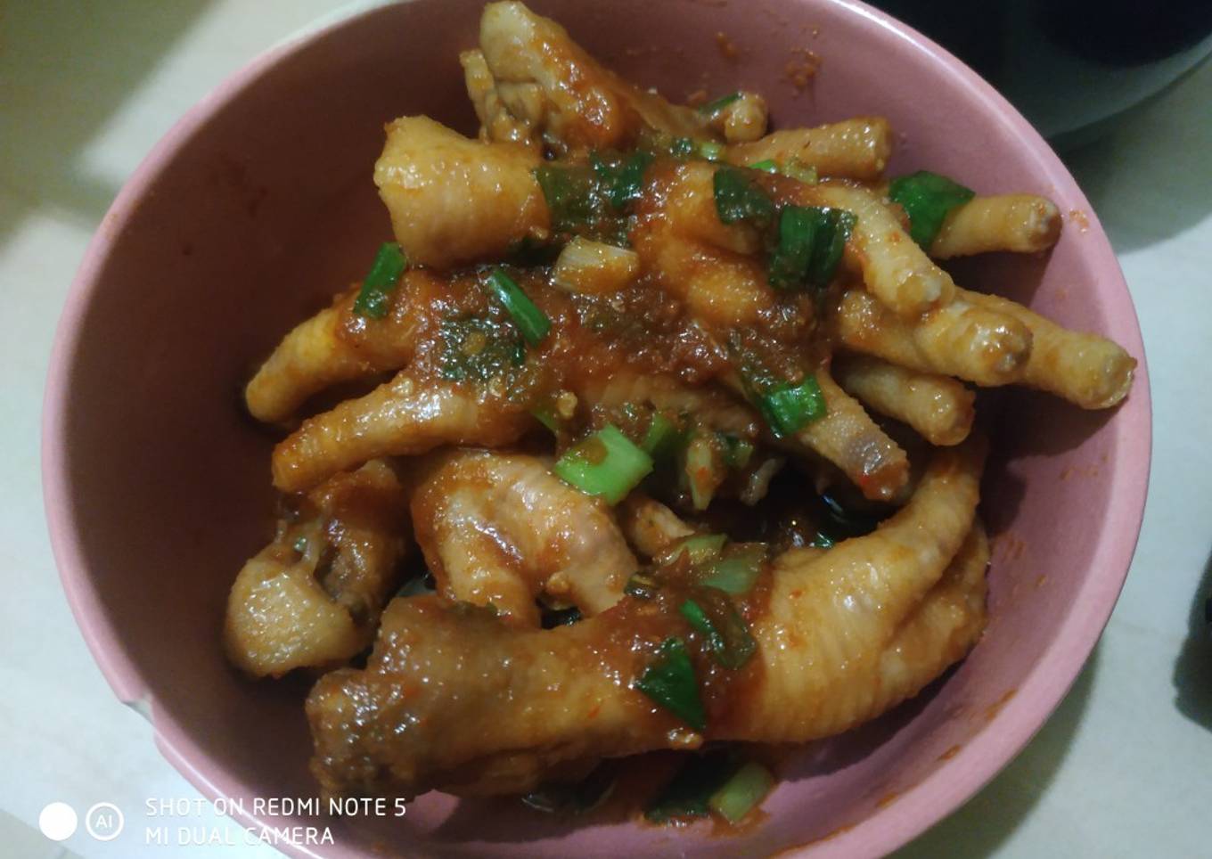 Ceker pedas manis