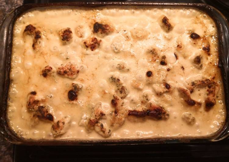 Steps to Prepare Super Quick Homemade Chutney Mayo Chicken and Rice Bake