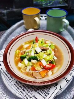 Foto resep Capcay Sayur Bakso sederhana