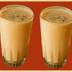 A picture of Carrot lassi.