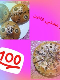 صورة لوصفة خبز محشي وبنين
