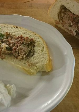 Kenyérben sült füstölt csülök recept fotója