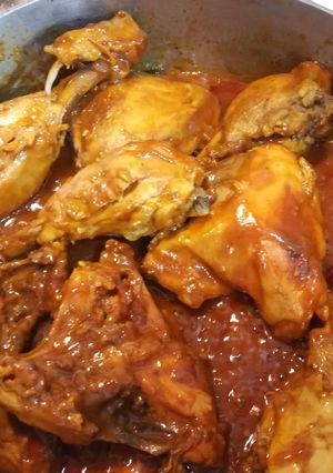 Una foto de Pollo en salsa BBQ