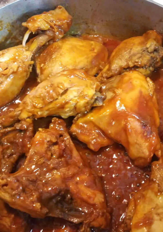 Una foto de Pollo en salsa BBQ