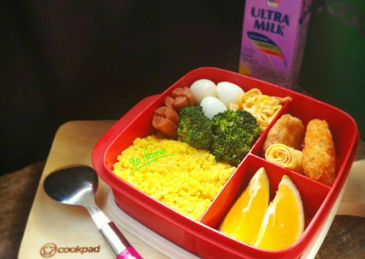 Nasi kuning ca brokoli