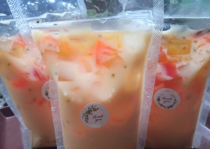 Resep Es Jelly Susu Oleh Rafani Rozaq Cookpad 4497