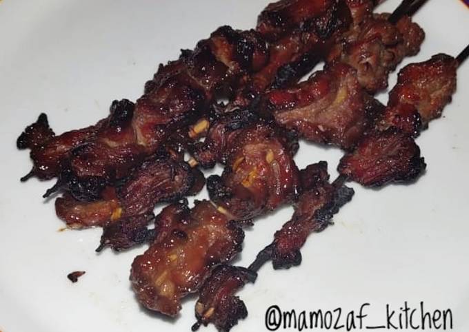 Resep Sate Daging Sapi ekonomis Anti Gagal