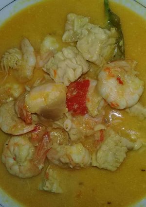 Foto resep Udang tempe kuah santan