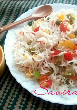 A picture of Bell Pepper Fried Rice.