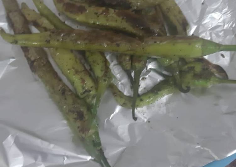 Recipe of Super Quick Homemade Tawa fry chilli