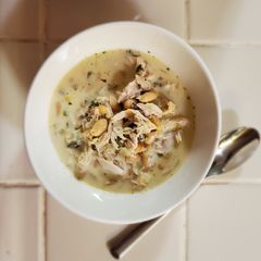 A picture of Vavo's White Bean Chicken Chili.