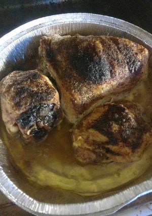A picture of Toaster Oven Chicken w/ Pan-Dripping Gravy.