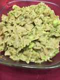 Avacado and basil farfalle