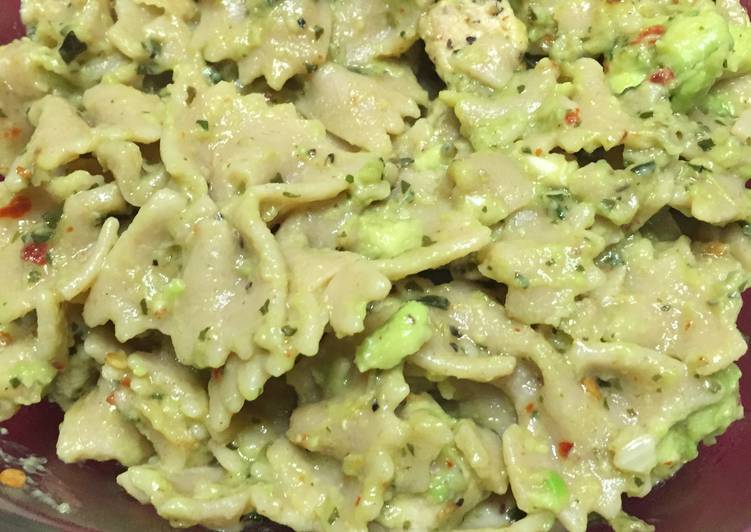 Easiest Way to Prepare Perfect Avacado and basil farfalle