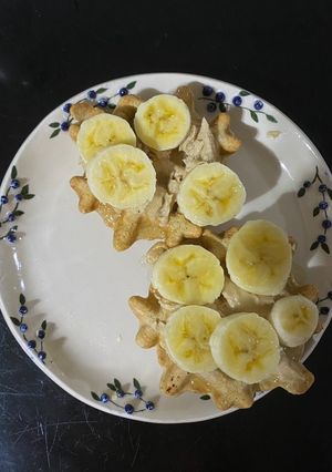 Una foto de Waffles de avena
