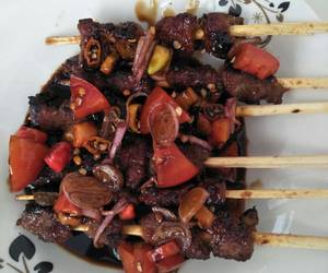 Resep mudah Sate kambing Happy call #FestivalResepAsia #Jakarta_Indonesia Praktis Enak