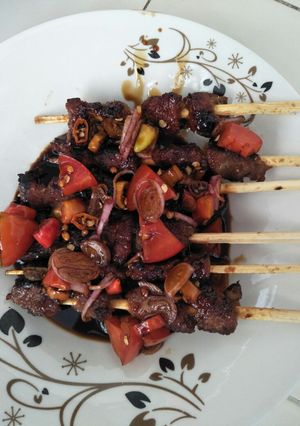 Foto resep Sate kambing Happy call #FestivalResepAsia #Jakarta_Indonesia