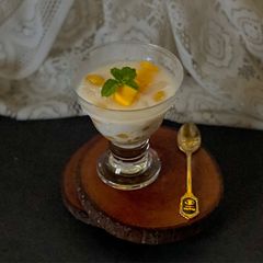 Mango Boba Pearl Dessert A picture of Mango Boba Pearl Dessert.
