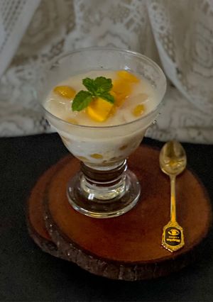 A picture of Mango Boba Pearl Dessert.