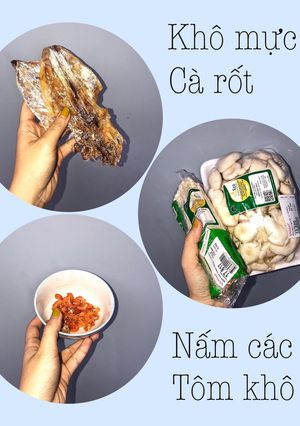 Hình của món Cháo nấm mực.