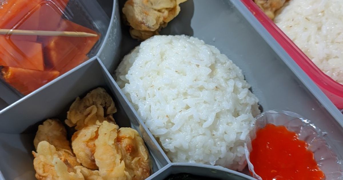 Bekal Sekolah Tumis Kangkung & Ikan Goreng Tepung