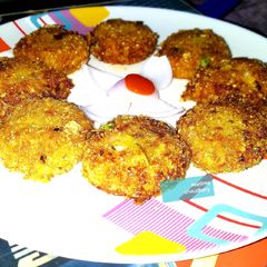 A picture of Dahi cornflakes Kababs.