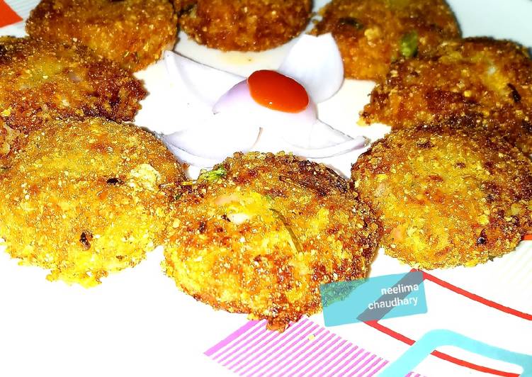 Dahi cornflakes Kababs
