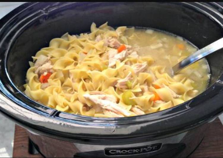 Simple Way to Prepare Homemade Crock Pot Chicken Noodle Soup