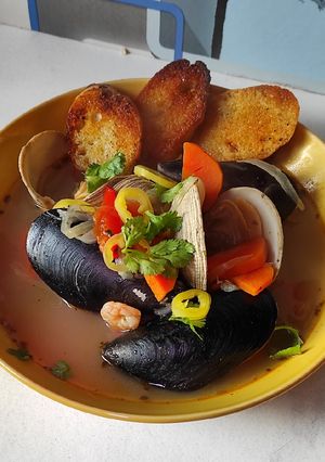 Una foto de Caldillo de Mariscos D'Maravilla
