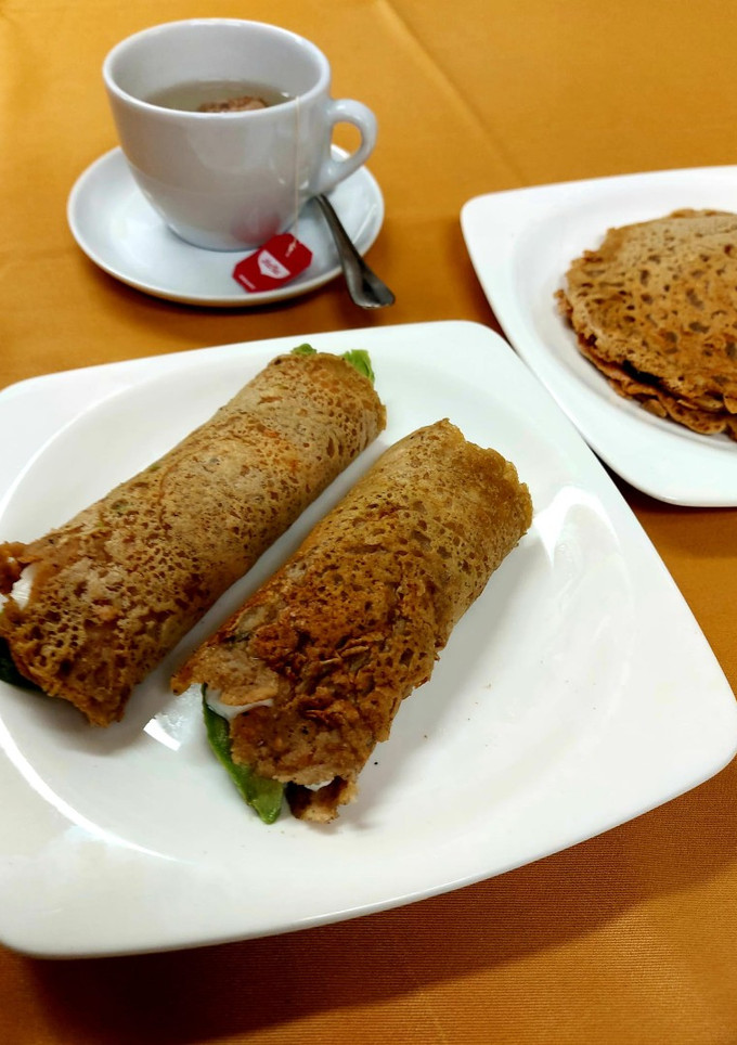 Una foto de Tortitas de lentejas rojas