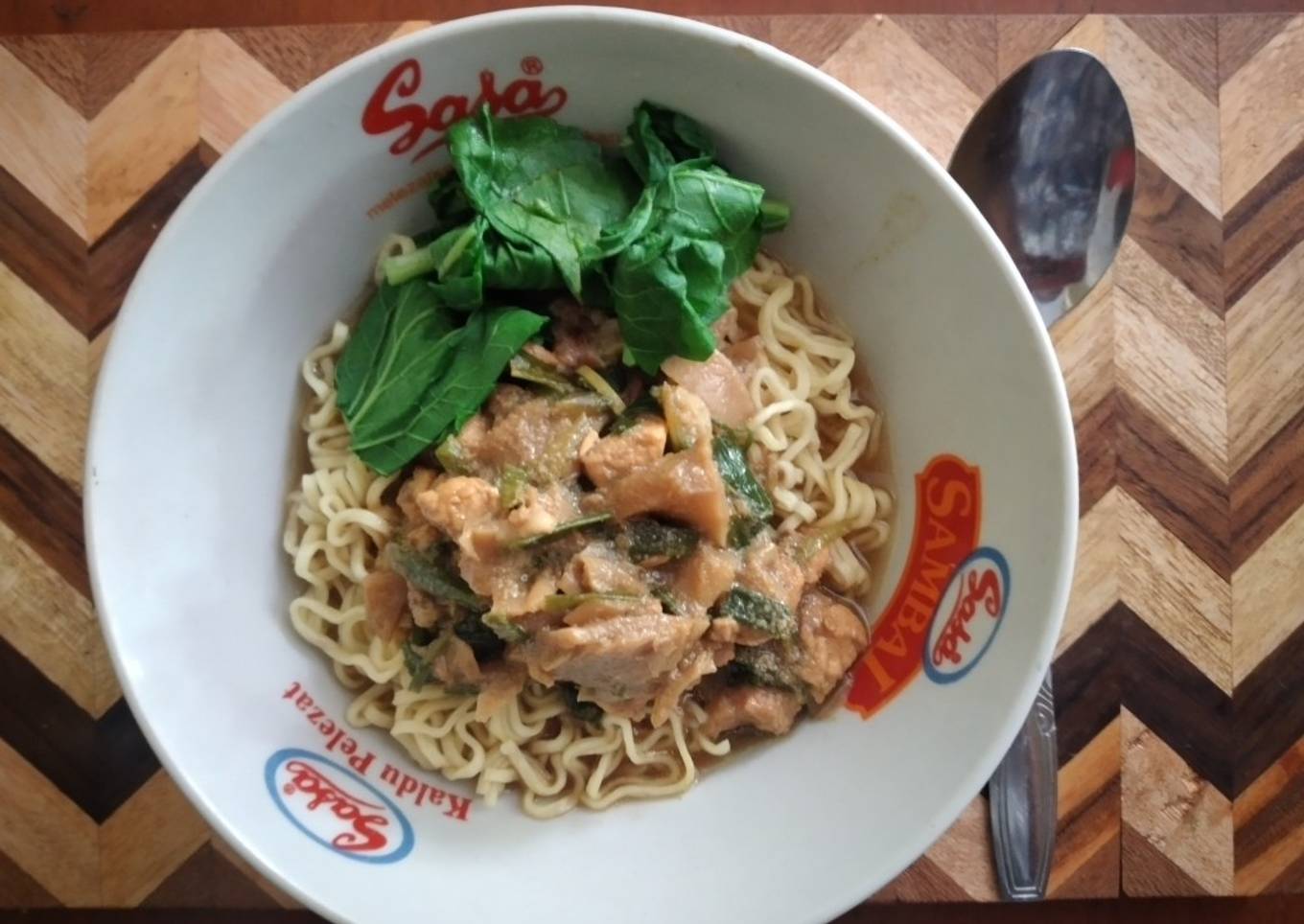 Mie ayam jamur simple